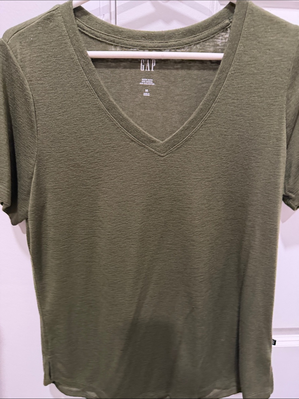 GAP Olive Green V-Neck Short Sleeve Tee